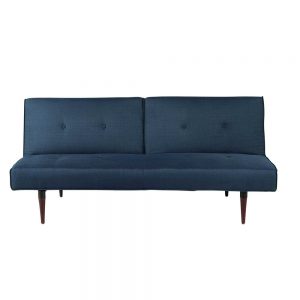 Midnight blue 3-seater clic clac sofa bed, MySmallSpace UK