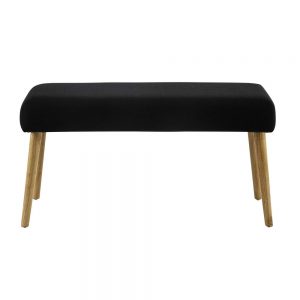 PIN&#8217;UP cotton bench seat in black W 85cm, MySmallSpace UK