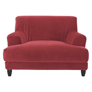 Habitat Askem Red Velvet Compact Sofa, MySmallSpace UK