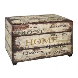 Home Vintage Contemporary Trunk Bench With Storage, MySmallSpace UK