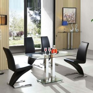 Jet_small_clear_with_4_Z_Chairs_BLACK