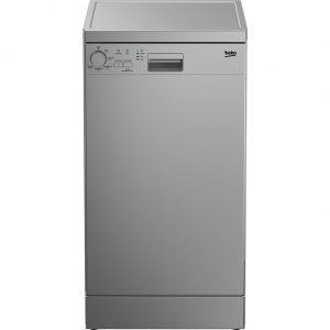 BEKO  DFS05010S Slimline Dishwasher &#8211; Silver, Silver, MySmallSpace UK