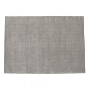 SOFT woollen low pile rug in grey 250 x 350cm, MySmallSpace UK