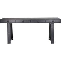 CONTEMPORARY WRITING DESK WITH 4 DRAWERS in Black