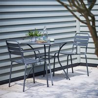 GARDEN TRADING 2 SEATER DEAN STREET DINING SET in Charcoal