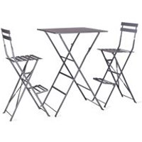 GARDEN TRADING RIVE DROITE BISTRO BAR SET in Charcoal
