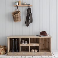 GARDEN TRADING CHEDWORTH WOODEN WELLY AND SHOE RACK