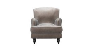 Snowdrop Small Armchair in Mink Pearl Velvet