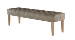 Leopold Dining Bench in Bellwether Leather – Latte