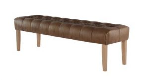 Leopold Dining Bench in Bellwether Leather – Mocha