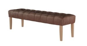Leopold Dining Bench in Satchel Vintage Leather