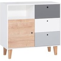 VOX CONCEPT CHEST OF DRAWERS in Grey & Oak Effect