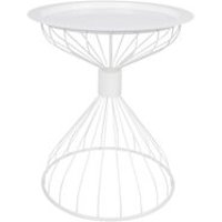 ZUIVER KELLY SIDE TABLE with Tray in Contemporary White