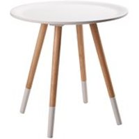 ZUIVER TWO TONE SIDE TABLE in White