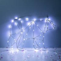 Polar Bear Christmas Silhouette Light
