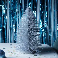 Silver Glitter Mini Christmas Tree