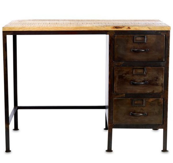 Mansu Iron & Mango Wood Desk