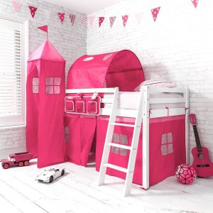 cabin-bed-midsleeper-in-pretty-pink-design-with-tent-tunnel-and-tower-p250-6154_image