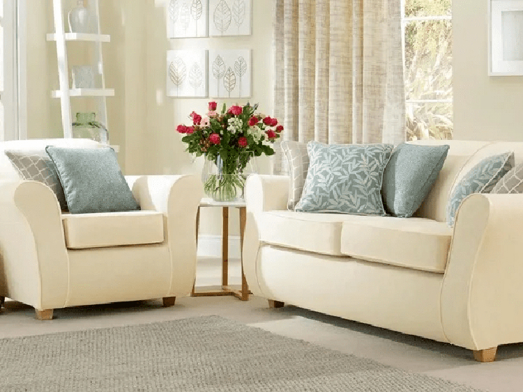 cream living room sofa cove