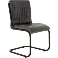 Industrial Grey & Tan Leather Chair