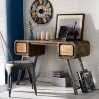 Reclaimed Wood Console Desk Table