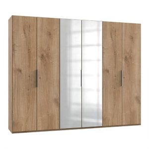 alkesia-mirror-wardrobe-planked-oak-6-doors