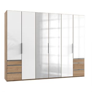 kraza-mirrored-6-doors-wardrobe-white-n-planked-oak