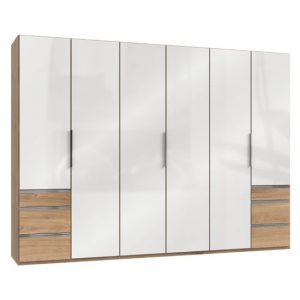lloyd-wooden-6-doors-wardrobe-gloss-white-planked-oak