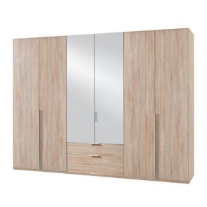 new-york-mirrored-6-doors-wardrobe-oak
