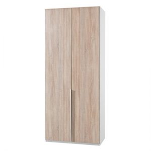 new-york-wooden-wardrobe-oak-white-2-doors