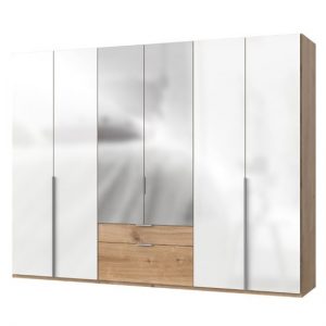 new-zork-mirrored-6-door-wardrobe-gloss-white-planked-oak