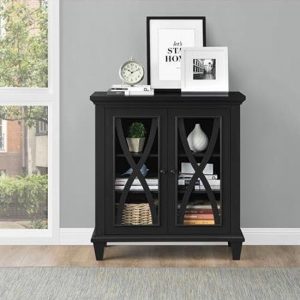 ellington-wooden-display-cabinet-black-2-doors