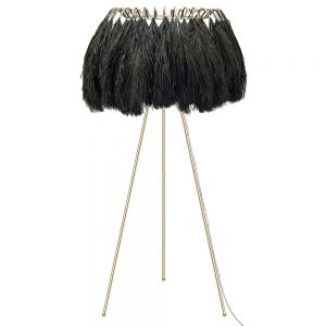 Black-feather-floor-lamp