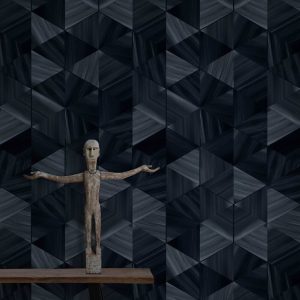 Feathr-MarbleHexagon-SlateNoire-Wallpaper-CuriousEgg