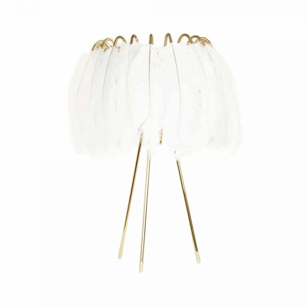 White-Feather-Table-Lamp-Main