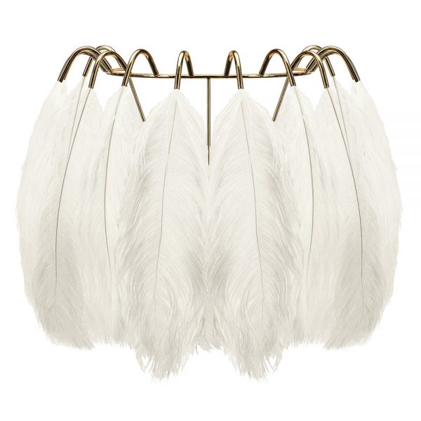 White-Feather-Wall-Lamp