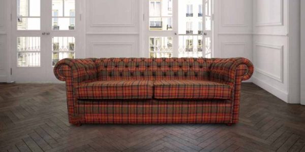 chesterfield-arnold-wool-3-seater-sofa-settee-tweed-sandringham-mandarin-check-fabric-product-google-base