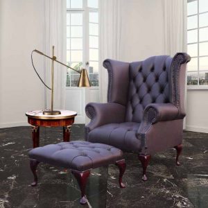chesterfield-offer-queen-anne-buttoned-high-back-black-wing-chair-footstool-dark-chocolate-leather-product-google-base