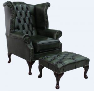 chesterfield-queen-anne-wing-chair-antique-green-leather-footstool-product-google-base