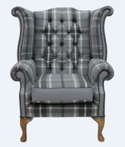 chesterfield-queen-anne-wing-chair-balmoral-dove-grey-check-silver-grey-leather-product-google-base