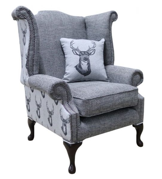 chesterfield-saxon-queen-anne-high-back-wing-chair-antler-stag-charcoal-grey-fabric-product-google-base