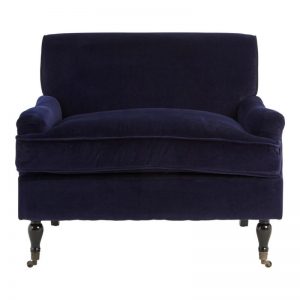 gilla-midnight-blue-plush-velvet-armchair-with-front-caster-wheels-legs-product-google-base