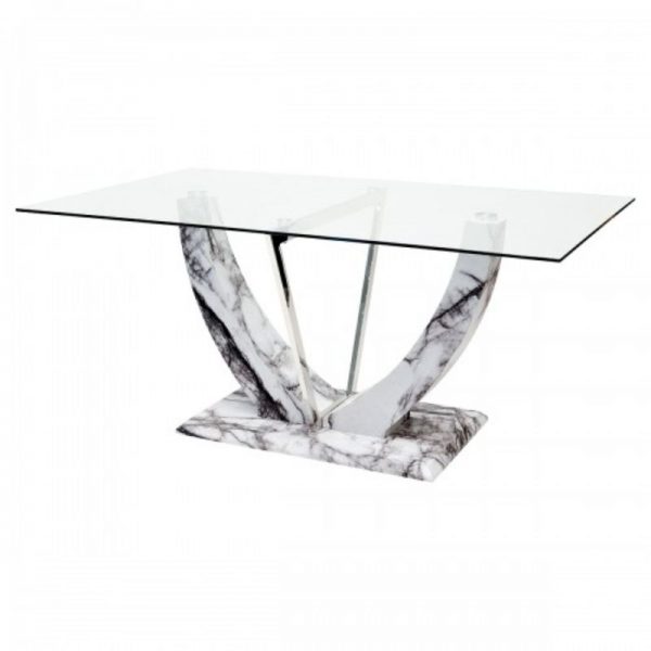 juliette-glass-top-rectangular-dining-table-with-marble-effect-wooden-base-chrome-support-product-google-base