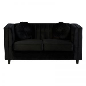 ludo-2-seater-black-velvet-sofa-with-two-round-cushions-product-google-base
