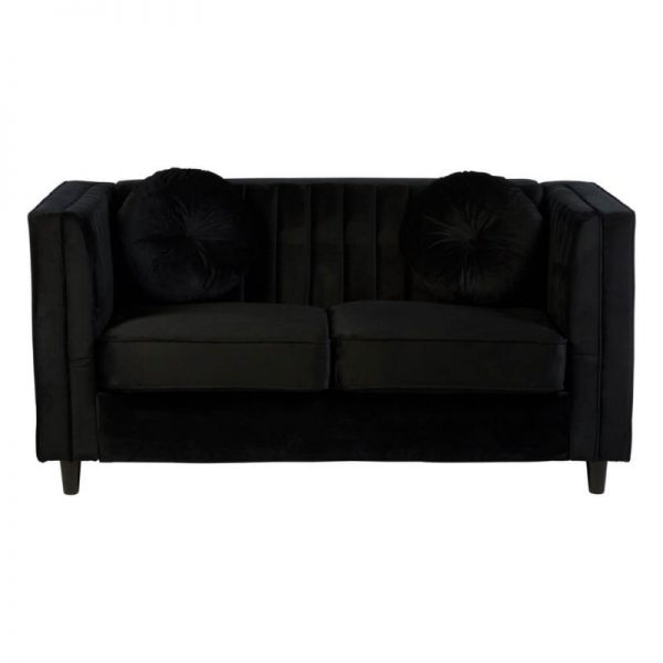 ludo-2-seater-black-velvet-sofa-with-two-round-cushions-product-google-base
