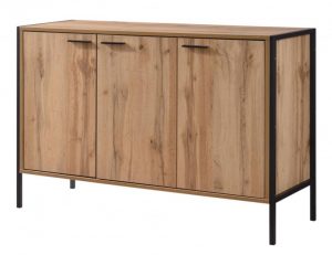 messiah-oak-effect-3-door-shoe-cabinet-with-black-metal-frame-product-google-base