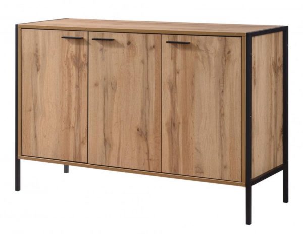 messiah-oak-effect-3-door-shoe-cabinet-with-black-metal-frame-product-google-base