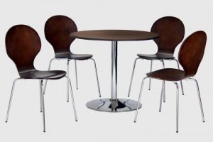 montez-walnut-round-pedestal-dining-set-with-4-chair-and-chrome-legs-product-google-base