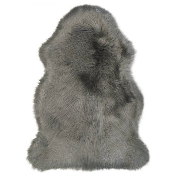 Faux Fur Sheepskin Rug &#8211; Silver Grey, MySmallSpace UK