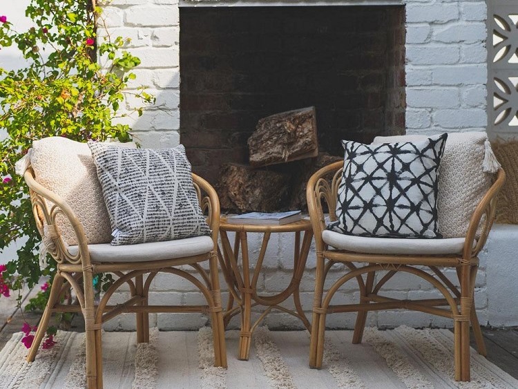 coastal garden chairs with cushion